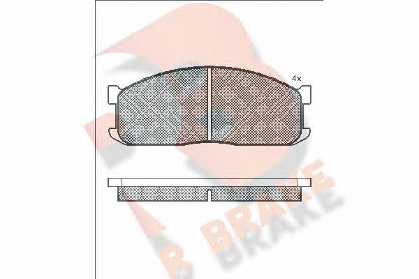 R Brake RB0687 Scheibenbremsbeläge, Set RB0687: Kaufen Sie zu einem guten Preis in Polen bei 2407.PL!