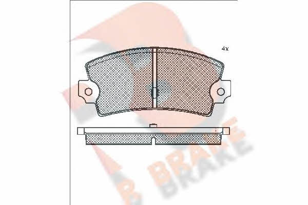 R Brake RB0218 Brake Pad Set, disc brake RB0218: Buy near me in Poland at 2407.PL - Good price!