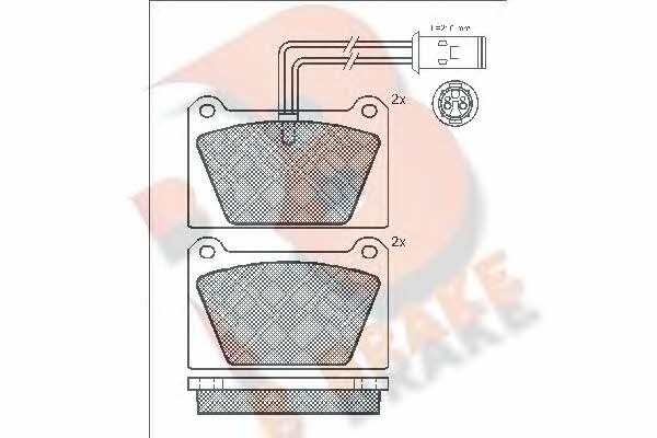 R Brake RB0356 Scheibenbremsbeläge, Set RB0356: Kaufen Sie zu einem guten Preis in Polen bei 2407.PL!