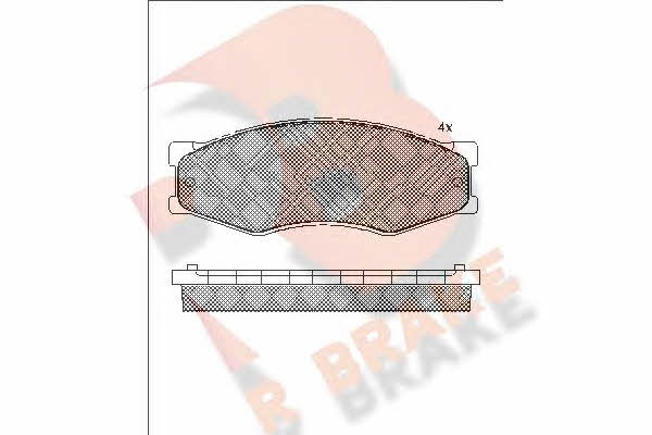 R Brake RB0526-087 Brake Pad Set, disc brake RB0526087: Buy near me in Poland at 2407.PL - Good price!