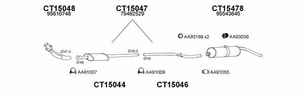 Veneporte 150402 Exhaust system 150402: Buy near me in Poland at 2407.PL - Good price!