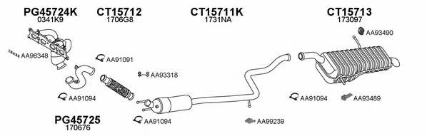  150487 Exhaust system 150487: Buy near me in Poland at 2407.PL - Good price!