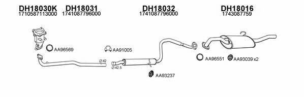 Veneporte 180014 Exhaust system 180014: Buy near me in Poland at 2407.PL - Good price!