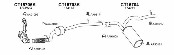  450574 Exhaust system 450574: Buy near me in Poland at 2407.PL - Good price!