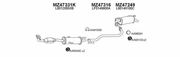 Veneporte 470063 Exhaust system 470063: Buy near me in Poland at 2407.PL - Good price!