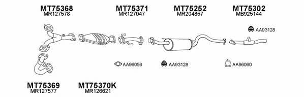  750052 Exhaust system 750052: Buy near me in Poland at 2407.PL - Good price!