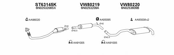 Veneporte 800169 Układ wydechowy 800169: Dobra cena w Polsce na 2407.PL - Kup Teraz!