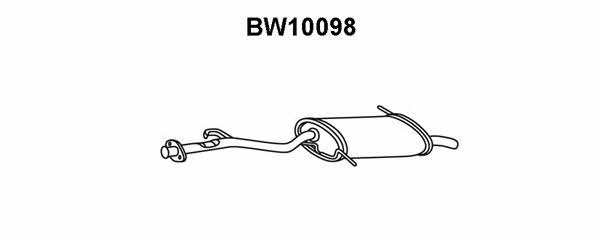 Veneporte BW10098 Tłumik, część tylna BW10098: Dobra cena w Polsce na 2407.PL - Kup Teraz!