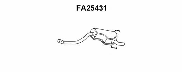 Veneporte FA25431 Глушитель, задняя часть FA25431: Отличная цена - Купить в Польше на 2407.PL!