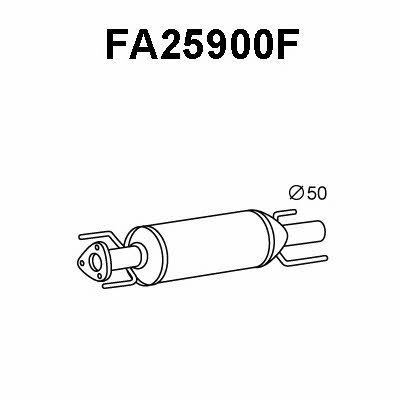 Veneporte FA25900F Filtr cząstek stałych DPF FA25900F: Dobra cena w Polsce na 2407.PL - Kup Teraz!