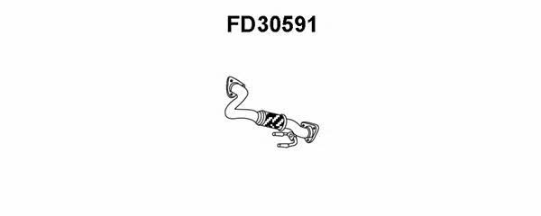 Veneporte FD30591 Exhaust pipe FD30591: Buy near me in Poland at 2407.PL - Good price!