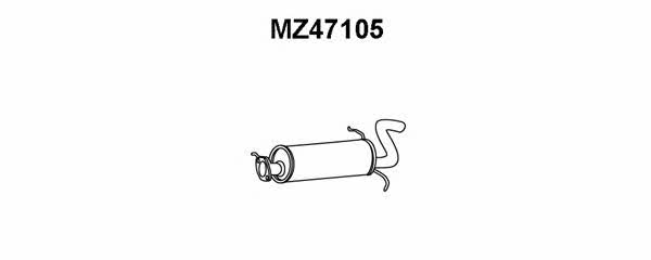 Veneporte MZ47105 Глушитель, задняя часть MZ47105: Отличная цена - Купить в Польше на 2407.PL!