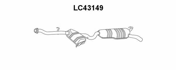 Veneporte LC43149 End Silencer LC43149: Buy near me in Poland at 2407.PL - Good price!