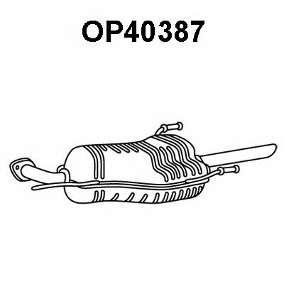 Veneporte OP40387 End Silencer OP40387: Buy near me in Poland at 2407.PL - Good price!