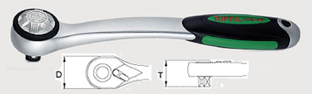 Toptul CHJM1625 Тріскачка 1/2 "72 зубця 250 мм кругової перемикач CHJM1625: Приваблива ціна - Купити у Польщі на 2407.PL!