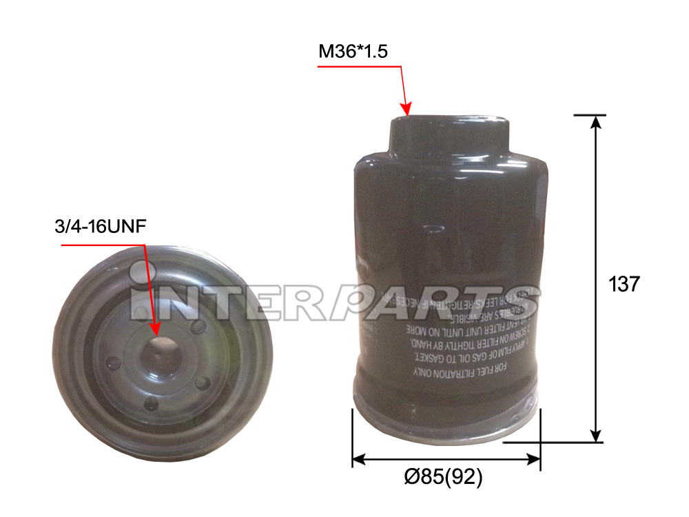 Interparts filter IPF-101E Filtr paliwa IPF101E: Dobra cena w Polsce na 2407.PL - Kup Teraz!