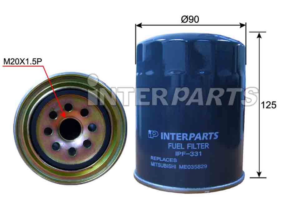 Interparts filter IPF-331 Fuel filter IPF331: Buy near me in Poland at 2407.PL - Good price!