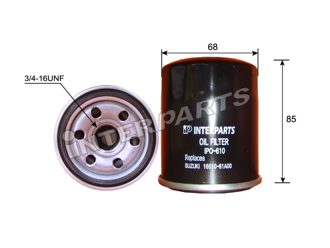 Interparts filter IPO-610 Oil Filter IPO610: Buy near me in Poland at 2407.PL - Good price!