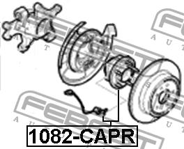 Ступица колеса с подшипником задняя Febest 1082-CAPR