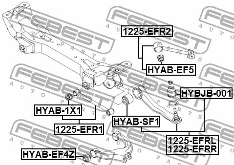 Купить Febest 1225EFR1 – отличная цена на 2407.PL!