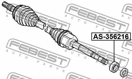 Lager, Antriebswelle Febest AS-356216