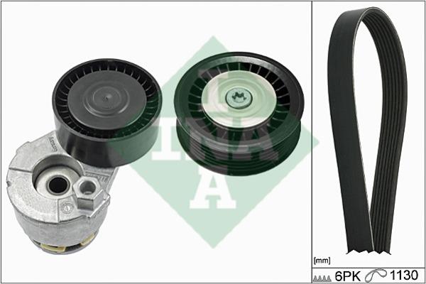 INA 529 0165 10 Drive belt kit 529016510: Buy near me at 2407.PL in Poland at an Affordable price!