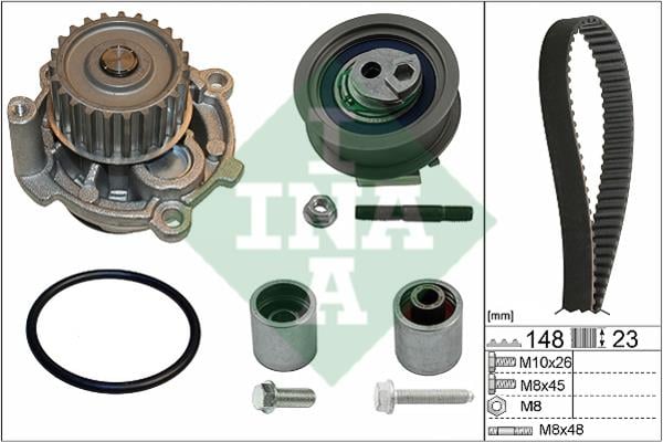 INA 530 0445 32 TIMING BELT KIT WITH WATER PUMP 530044532: Buy near me in Poland at 2407.PL - Good price!