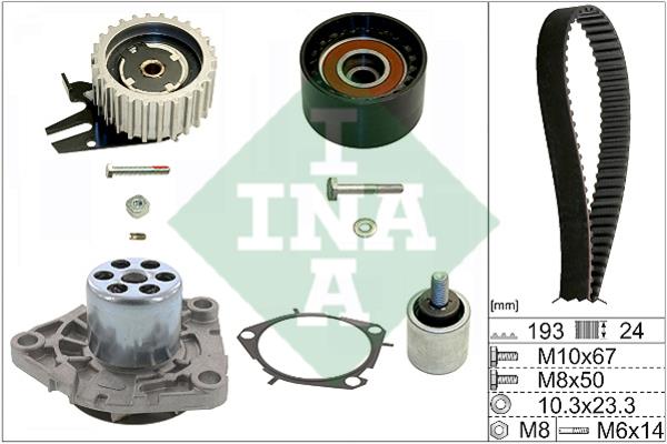 INA 530 0619 30 TIMING BELT KIT WITH WATER PUMP 530061930: Buy near me in Poland at 2407.PL - Good price!