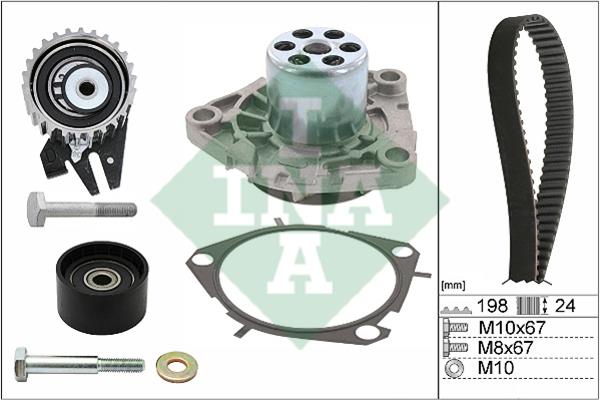 INA 530 0626 30 TIMING BELT KIT WITH WATER PUMP 530062630: Buy near me in Poland at 2407.PL - Good price!