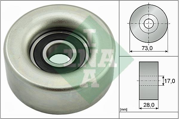 INA 532 0783 10 Rolka prowadząca paska wieloklinowego (napędowego) 532078310: Dobra cena w Polsce na 2407.PL - Kup Teraz!