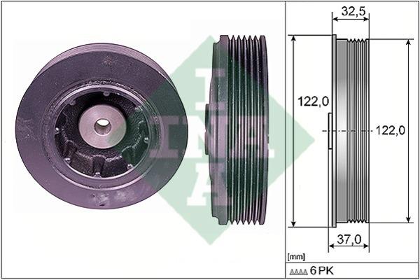 INA 544 0084 10 Pulley crankshaft 544008410: Buy near me in Poland at 2407.PL - Good price!