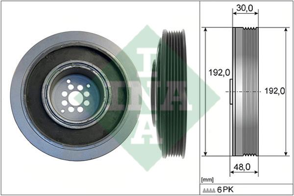INA 544 0102 10 Pulley crankshaft 544010210: Buy near me in Poland at 2407.PL - Good price!