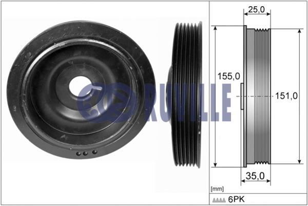 Ruville 515511 Pulley crankshaft 515511: Buy near me in Poland at 2407.PL - Good price!