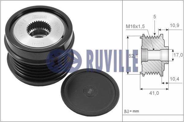 Ruville 57525 Freewheel clutch, alternator 57525: Buy near me at 2407.PL in Poland at an Affordable price!