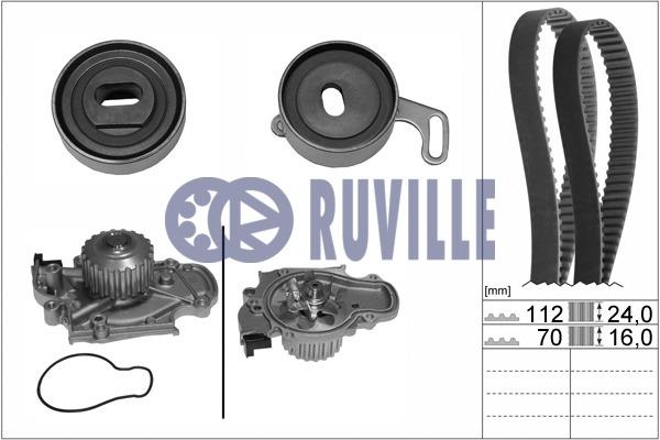 Ruville 57406711 TIMING BELT KIT WITH WATER PUMP 57406711: Buy near me in Poland at 2407.PL - Good price!