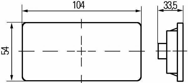 Фонарь габаритный Hella 2PS 007 972-011