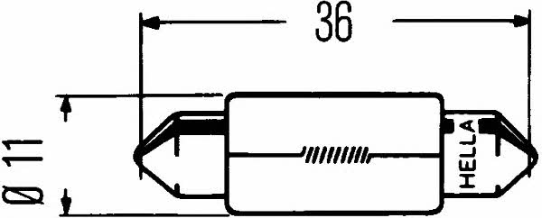 Hella 8GM 002 092-137 Лампа накаливания C5W 8GM002092137: Отличная цена - Купить в Польше на 2407.PL!