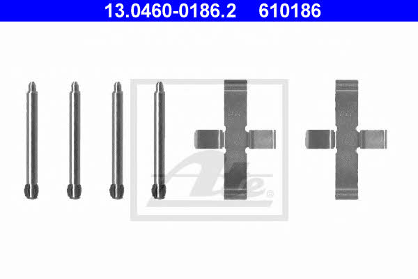 Ate 13.0460-0186.2 Mounting kit brake pads 13046001862: Buy near me in Poland at 2407.PL - Good price!