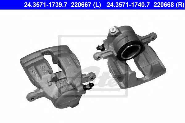 Ate 24.3571-1740.7 Brake caliper front right 24357117407: Buy near me at 2407.PL in Poland at an Affordable price!