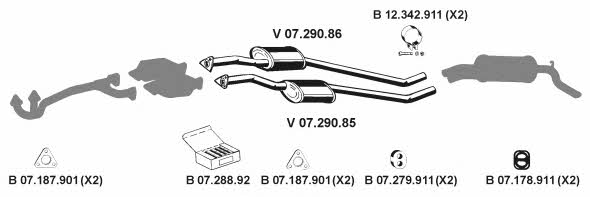 Eberspaecher 072056 Exhaust system 072056: Buy near me in Poland at 2407.PL - Good price!