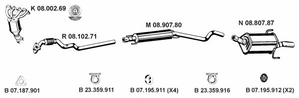 Eberspaecher 082651 Exhaust system 082651: Buy near me in Poland at 2407.PL - Good price!