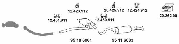  10_5002 Exhaust system 105002: Buy near me in Poland at 2407.PL - Good price!