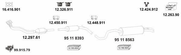  10_54 Exhaust system 1054: Buy near me in Poland at 2407.PL - Good price!