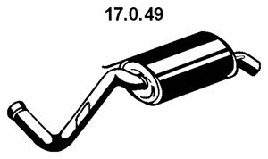 Eberspaecher 17.0.49 Глушник, задня частина 17049: Купити у Польщі - Добра ціна на 2407.PL!