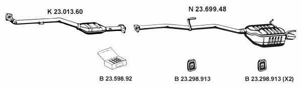 Eberspaecher 232441 Exhaust system 232441: Buy near me in Poland at 2407.PL - Good price!