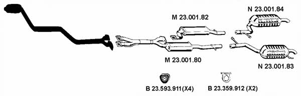 Eberspaecher 232311 Exhaust system 232311: Buy near me in Poland at 2407.PL - Good price!