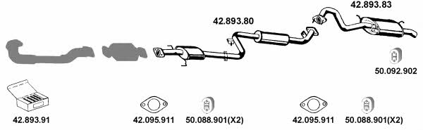 Eberspaecher 422019 Exhaust system 422019: Buy near me in Poland at 2407.PL - Good price!
