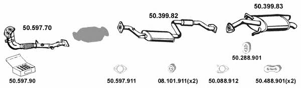 Eberspaecher 502062 Exhaust system 502062: Buy near me in Poland at 2407.PL - Good price!