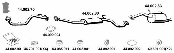 Eberspaecher 442029 Exhaust system 442029: Buy near me at 2407.PL in Poland at an Affordable price!