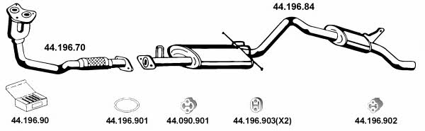  442035 Exhaust system 442035: Buy near me in Poland at 2407.PL - Good price!